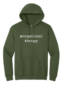 Typewriter OT Hooded Sweatshirt (olive)