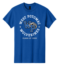 Load image into Gallery viewer, West Potomac Class of 1986 - Royal Blue T-Shirt
