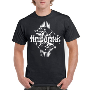 Hribernik Skateboards Punk Iguana T-Shirt White On Black