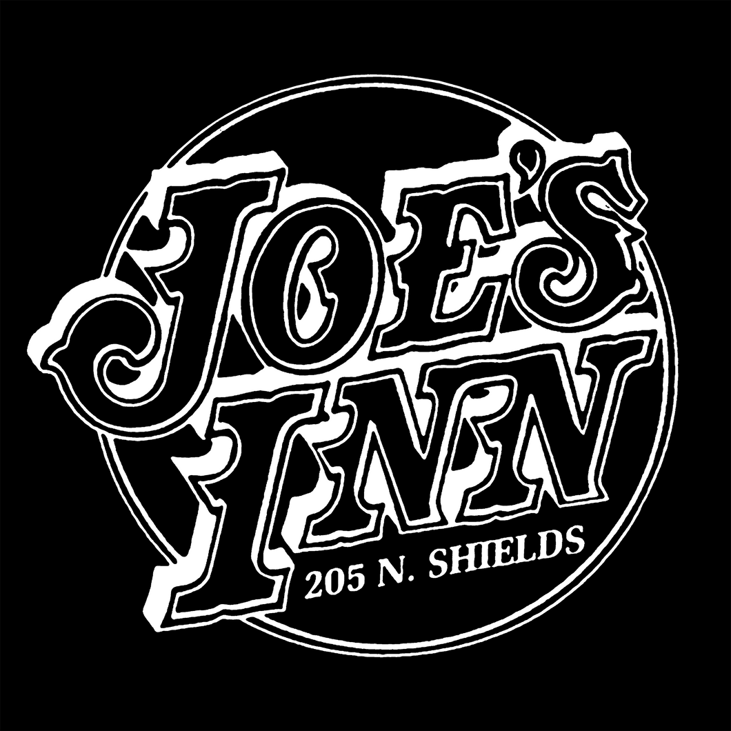 Joe's Inn T-Shirt White On Black
